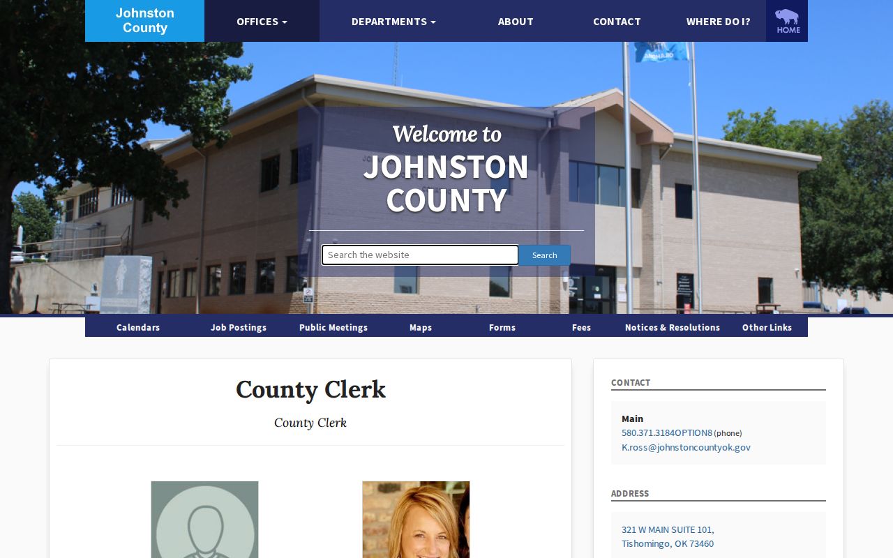 Johnston County County Clerk and Court Clerk distinction
